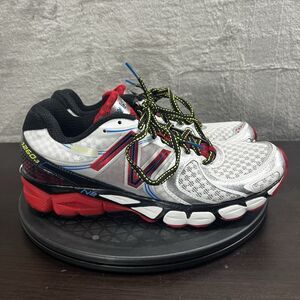 New Balance 1260v4 Mens Size 8.5D Silver Red Lace Up Athletic Comfort Sneakers